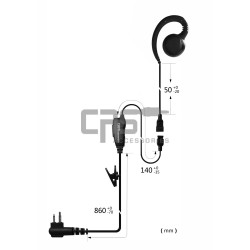 G-HOOK EARPIECE 1 WIRE - CRS-1WGH