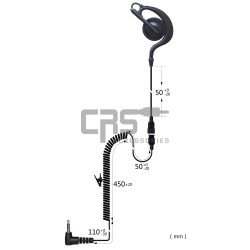 LISTEN ONLY LARGE EARHOOK LONG - CRS-LOEHLL