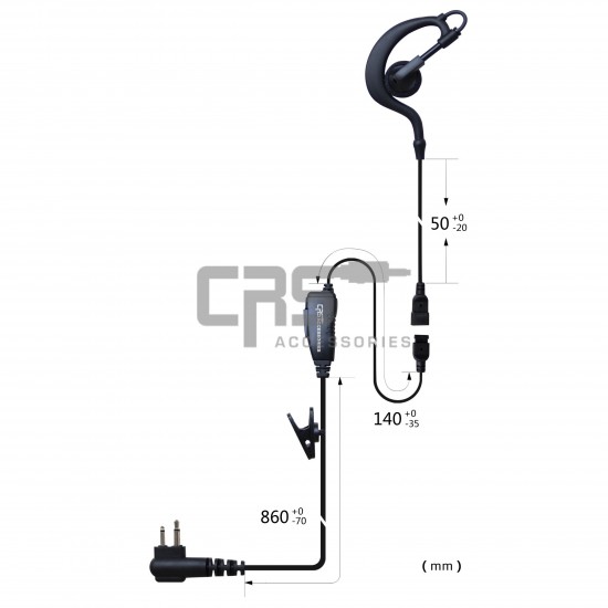 EARHOOK EARPIECE 1 WIRE - CRS-1WEH EARHOOK EARPIECE 1 WIRE - CRS-1WEH