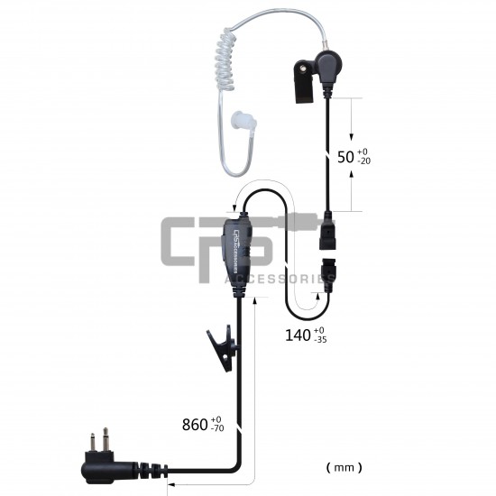 AIRTUBE EARPIECE 1 WIRE - CRS-1WLAT AIRTUBE EARPIECE 1 WIRE - CRS-1WLAT