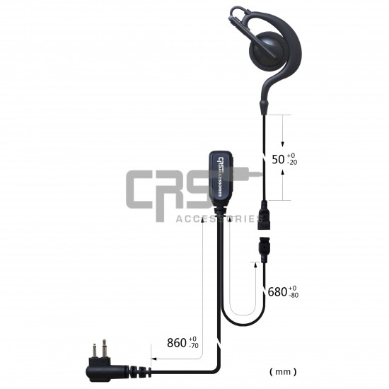 EARHOOK LARGE EARPIECE 2 WIRE - CRS-2WEHL EARHOOK LARGE EARPIECE 2 WIRE - CRS-2WEHL