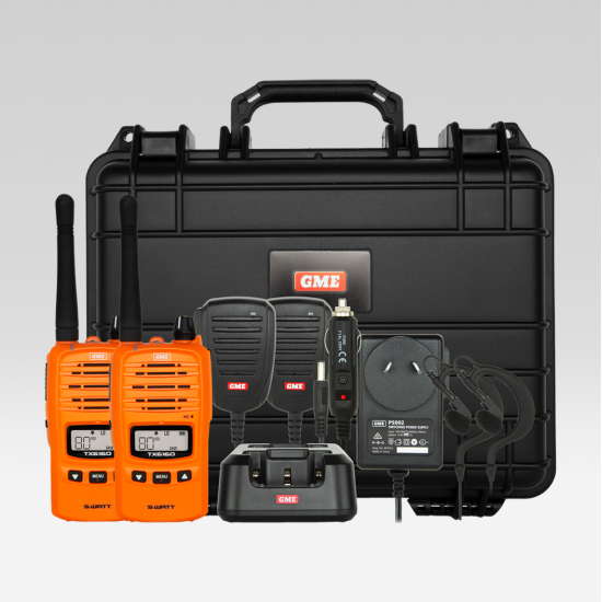 GME TX6160 ORANGE UHF CB TWIN PACK