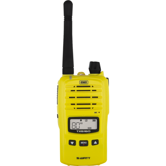 GME TX6160 YELLOW UHF CB TWIN PACK