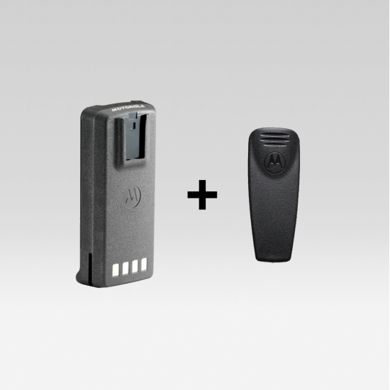 MOTOROLA BATTERY WITH BELT CLIP - PMNN4080 + HLN9844 MOTOROLA BATTERY WITH BELT CLIP - PMNN4080 + HLN9844